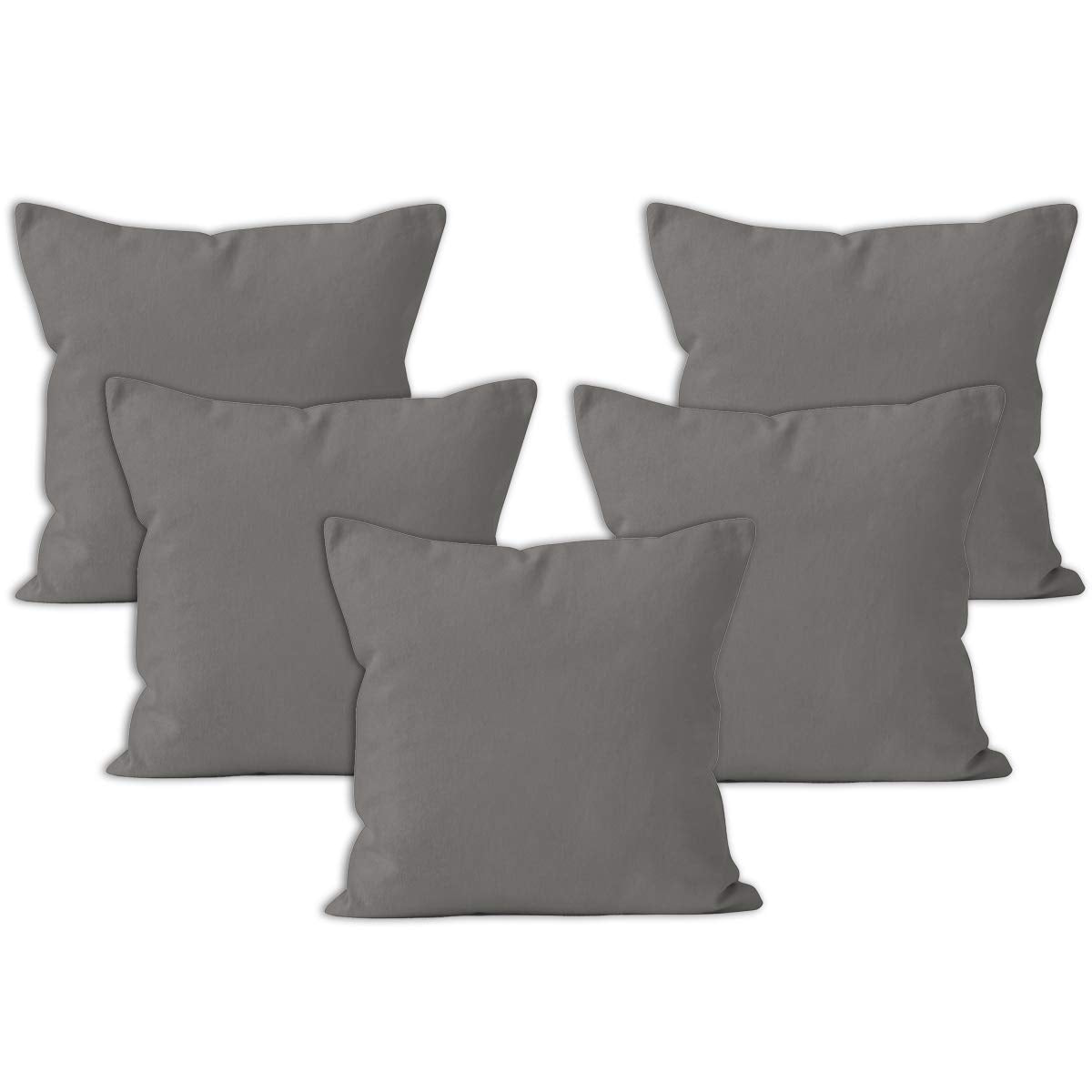 Encasa XO Cushion Covers, No Inserts, Cotton Throw Pillow Cases