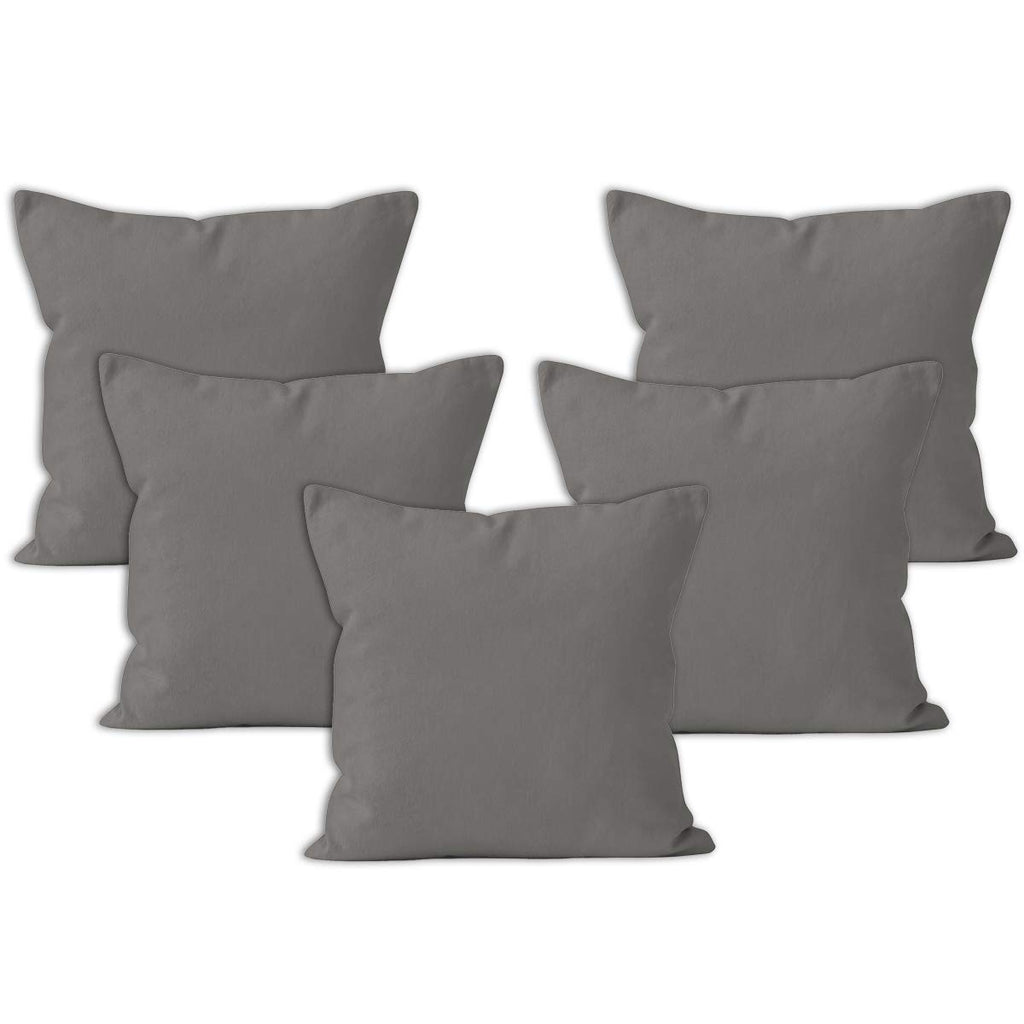 Encasa XO Cushion Covers, No Inserts, Cotton Throw Pillow Cases