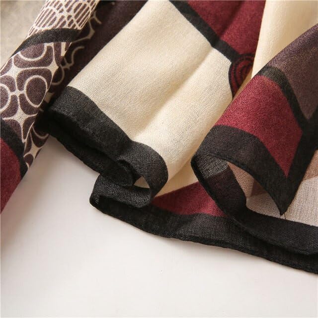 ICW Women Printed Cotton Scarf Stoles Shawl Dupatta (85 x 180 cm) (MULTICOLOURED)