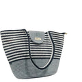 BEAUTIFUL HOMMIES Attractive Hand Bag |large Tote Bag |Summer Bag | Bucket Bag | Basket Bag | Bamboo Tote | Beach Bags for Women|Boho Bag|Handbag |Jute Bag |Handmade Bag (GREY WHITE BLACK)