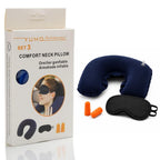 Chumbak Travel Pillow for Flights | Neck Rest for Travel with Eyes Mask for Sleeping | Travel Accessories for Women | Gifts for People Going Abroad