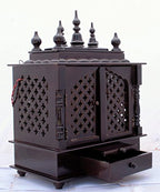 Jodhpur Handicrafts Wood Home Temple (45 x 30 x 60 cm, Beige)