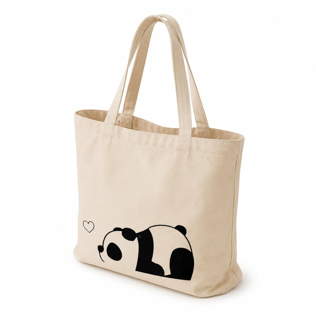 PeaceOut Cotton Canvas Tote bag for Women – Reusable Aesthetic Printed Shoulder Carry, Eco-Friendly for Work, Travel, Grocery, Beach & Everyday Use