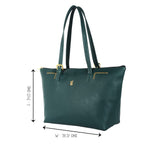 Baggit Women Green Tote Handbag Medium Size | Ladies Stylish Casual Purse Bag