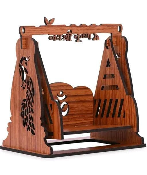 MAHAK MUSKAN ENTERPRISES-Artisan Wooden Temple for Home and Office | Elegant Pooja Mandir | Perfect for Spiritual Worship
