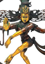 SVARUP Brass Natraja Statue Idol of Lord Shiva Ji Dancing Natraj Murti for Temple Mandir Home Décor Gift 23 Inch