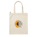 Canvas Tote Bags For Women, Sunflower Print Canvas Tote Bags with Zip, 100% Organic Cotton Tote Bag for Shopping, Travel & beach bags