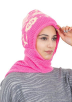 KmCho Pink Woolen Muffler for Women - Soft Warm Winter Scarf - Stylish & Cozy - (Pack of 1)