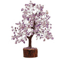 Sawcart Amethyst Crystal Bonsai Money Tree Natural Gemstone Feng Shui Home Office Decor Good Luck Wealth Prosperity Reiki Healing Positive Energy Spiritual Gift (Size 10-12 Inches, Silver Wire)
