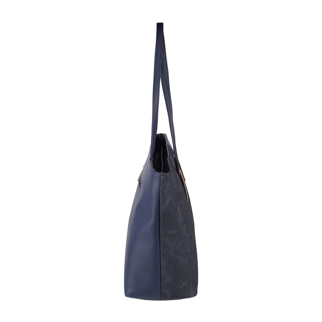 Mochi Womens Synthetic Blue Tote Bag (One Size)