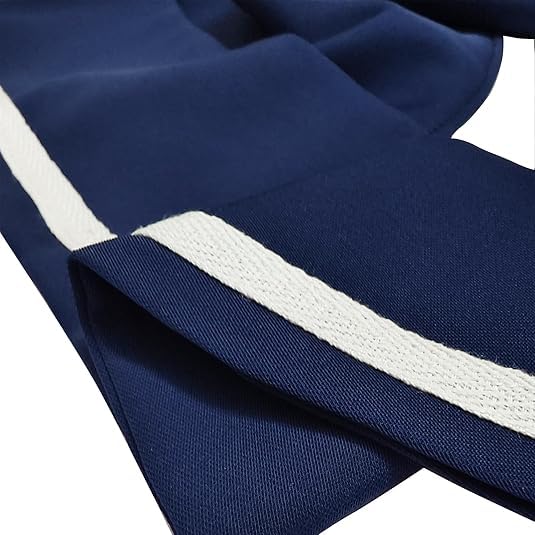 HAYZO Women's Sailor Collar Scarf | Detachable Fake Collar Necklace | Sailor Style Shawl Wrap for Sweater, Shirt & Dress | Fashion Accessory Top Collar (Navy)