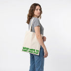 The Korhean Store Good Ways To Carry Your Stuff Aesthetic Tote Bag for College, Travelling, Shopping, Office, Beach & Daily Use, Ecofriendly & Reusable, Premium Canvas Cotton