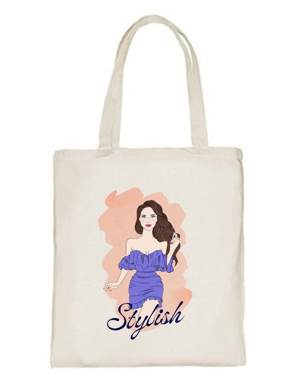Delhi Printing Co. Stylish tote bag|Strong Cotton Bag for Shopping | Canvas Tote Bag for Women & Girls | Stylish Cotton Handbags (DCTBH-102)
