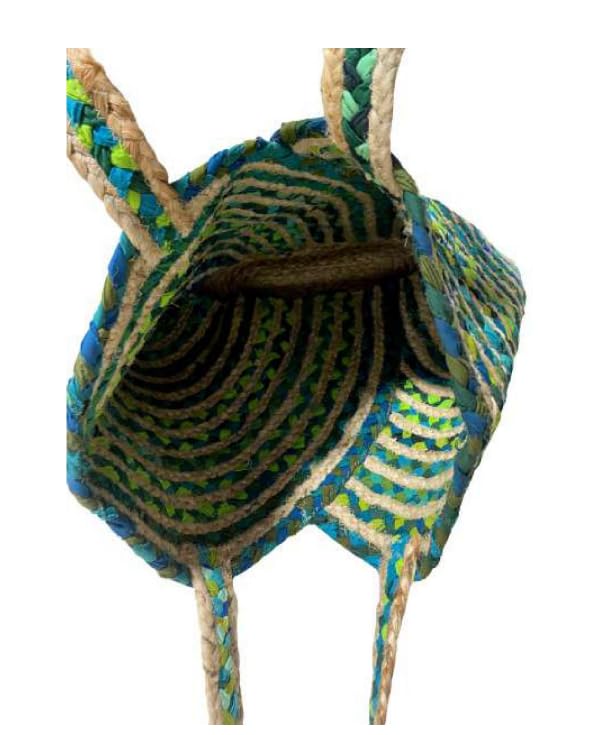 Organic Febric cotton jute bag/vintagebag/Totebag/Handmadebag