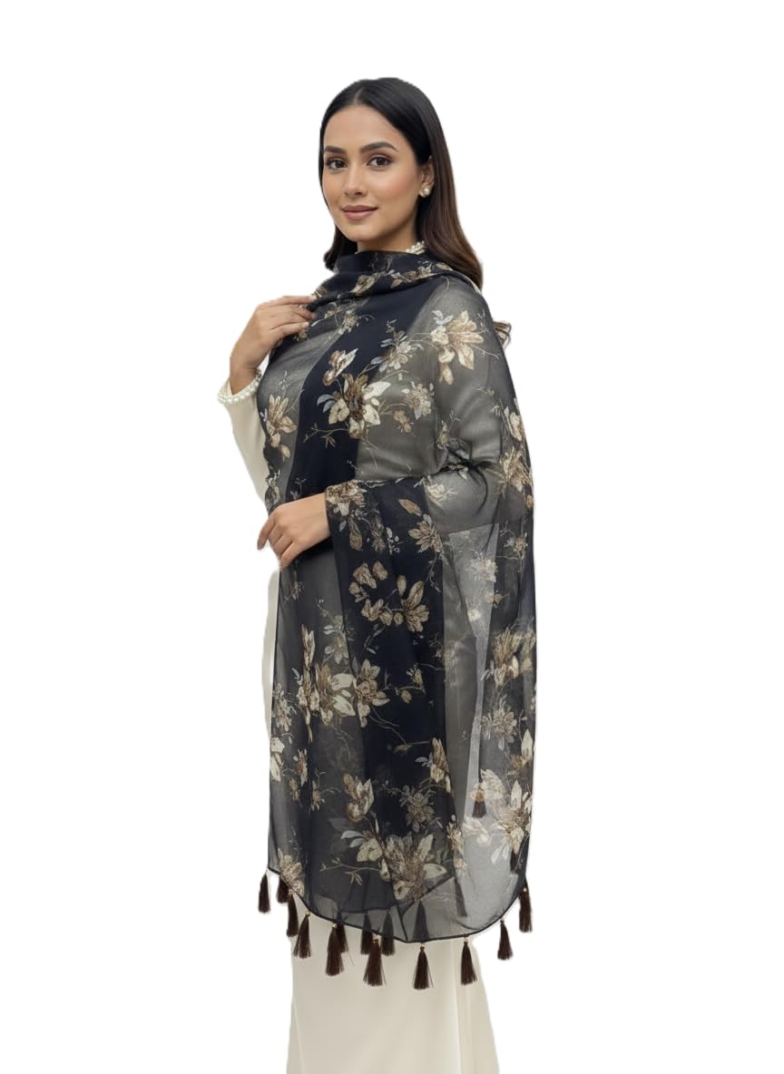 SAHIL SCARF Women Lightweight Scarf | 180 x 55 cm | Soft, Comfortable & Breathable | All Season Scarf