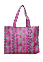HOUSE OF GULAB Tote Bag for Women Stylish Canvas Handbag with Long Handle and Inside Pocket Shoulder Bag Ladies Shopping College Office Travel Tote Bag for Girls Daily Use Fashion Bag (Pink & Brown)