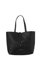 Van Heusen womens Handbag with Cross edge (Black)