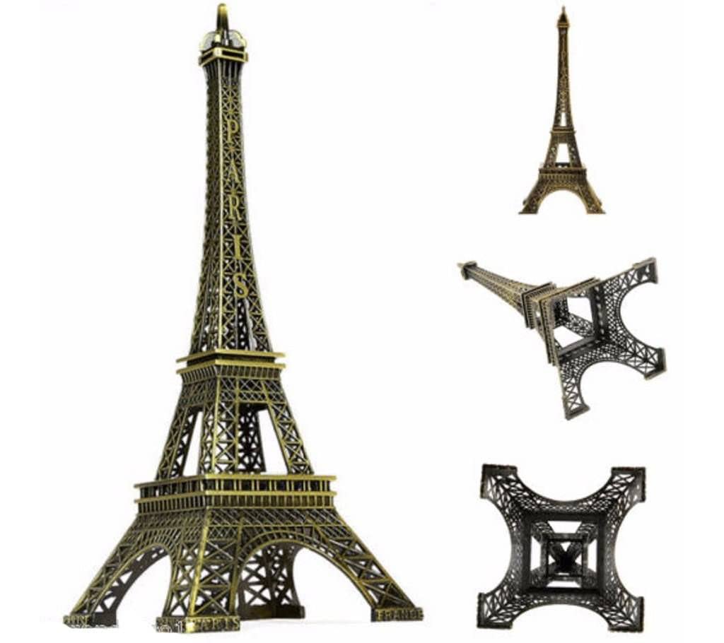 Synlark Paris World Famous Building Small Metal Eiffel Tower Antique Vintage Statue for Hwedding, Room,Office, Decorative Showpeice for Homedecor, Desk Decor, Gifts, Table Stand (Eiffel 15 cm)
