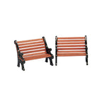 Table Accents Lemax Set of Two Park Benches
