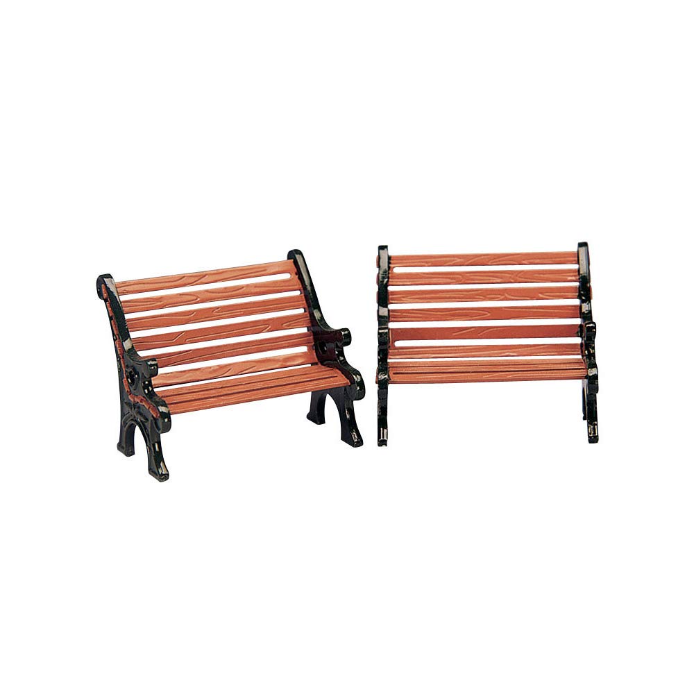 Table Accents Lemax Set of Two Park Benches