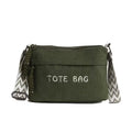 Street27 Women’s Premium Corduroy Tote Bag with Adjustable Wide Strap, Multi-Pocket Crossbody & Shoulder Handbag, Lightweight Everyday Carry with Secure Zipper Closure | (Green)