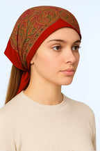 CHACKO Women's Woolen Winter Scarf | Soft & Warm Cold Weather Wrap Muffler Shawl | Stylish Winter Accessory | Pack of 1_Red