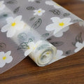 ElastPro (45 cm X 1.5 m) Printed Shelf Liners for Kitchen Shelves, Drawer Mat, Shelf Liner, Fridge Mats, Kitchen Cabinet Drawer Mat Liner Sheets (White Flower and Black Leaf Printed) Kafalo