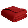 STARNSTYLE 300 TC All Season Solid/Plain Lightweight Polar Fleece Double Bed Blanket (230 x 230 cm) Maroon Blanket Double IV16 Kafalo