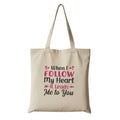 Reusable Cotton Fabric Romantic Quote Printed Tote Bag Ideal for Travel Shopping College & Office Use