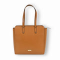 The Gusto Beyond Plus - Premium Vegan Leather Tote Bag for Women, Big Size, Tan | Stylish Handbag for women with Zip Closure | Fit for Office Bag, College, Travel Use | Handcrafted in India