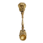ARTVARKO Brass Havan Spoon Vishnu Laxmi Garuda Idol Sculpture Sheshnaag Ritual Achmani Spoon for Hawan Kund Ghee Pooja 6.5 Inch