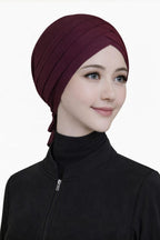 TCP TheClothesPeople Women's Turban Cap Premium Jersey Under Scarf,Bonette Innercap,Headscarves,Hijab (Maroon), (Female)