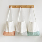 Glowic Reusable Tote Bags|100% Organic Cotton Grocery Bag | Multi-Purpose Bag|Sturdy Canvas Bag with 12kgs Capacity | Multiple Color Designs,Pack of 3(WBAG-66)