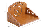 kriyanta Wooden Small Temple for Home Puja Mandir Wall Hanging and Table Top Home Mandir Temple Home Decor Beautiful Wooden Temple. (Hindolo 30)