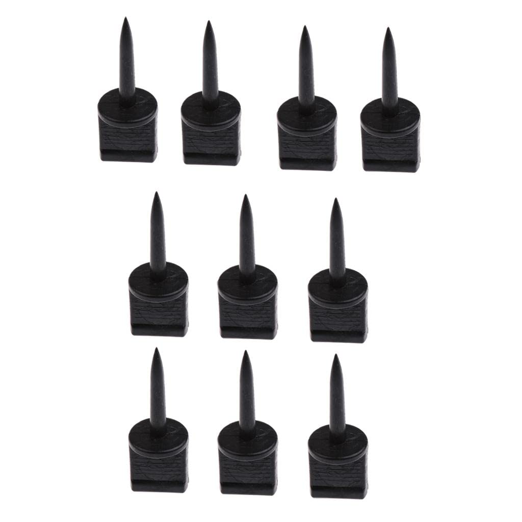 CALANDIS® 10Pcs PVC Archery Target Pins Archery Accessories Durable and Light-Weight Black