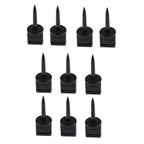 CALANDIS® 10Pcs PVC Archery Target Pins Archery Accessories Durable and Light-Weight Black
