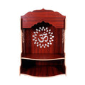 Beautiful Wooden Pooja Stand for Home/Mandir for Home/Temple for Home and Office/Puja Mandir for (Dark Brown_40 CM X 28 CM X 23 CM)