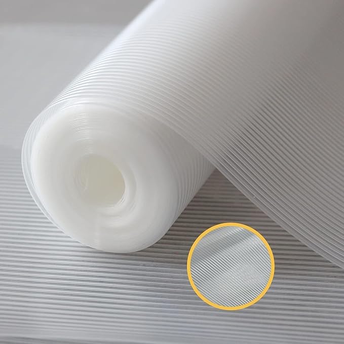 ElastPro EVA Food Grade Washable Anti Slip Mat/Sheet for Fridge, Shelf Liner, Table, Kitchen Drawer mat (Line Clear, 10 Meter) Kafalo