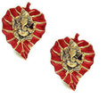 Prince Home Decor & Gifts Multicolour Handmade Decorative Feng Shui Metal Pan Leaf Hanging Metal Ganesh Ji Statue