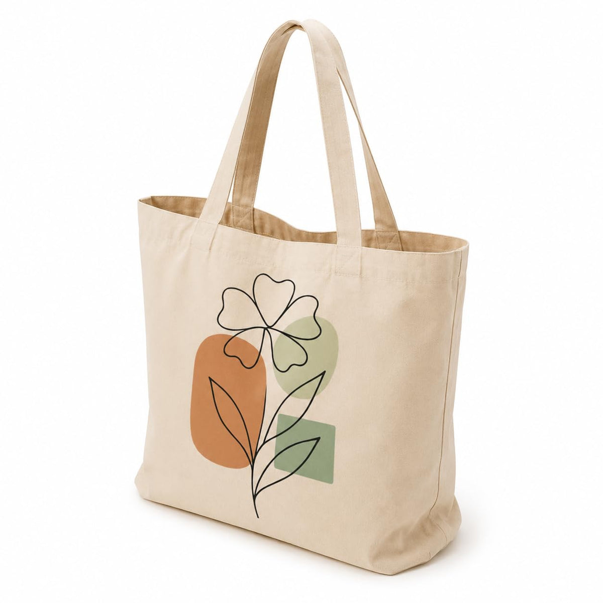 PeaceOut Cotton Canvas Tote bag for Women – Reusable Aesthetic Printed Shoulder Carry, Eco-Friendly for Work, Travel, Grocery, Beach & Everyday Use