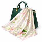 AMN Trendzz Silk Scarf for Women, Stylish Satin Scarf 65×65 cm Square, Scarf for Women Elegant Head and Neck Accessory for Fashion, Travel and Gifting.