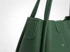 PAVILONN Women Tote Bag Ladies Handbag Shoulder Bag Office Bag PU Leather Travel Handbag with Zip Pouch Large Capacity Work Tote Shopping Purse College Bag (green)