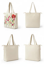 OLL OO LA LA BEAUTY Canvas Tote Bag for Women | Tote Bag | Pinterest Shoulder Bag | Cotton Shoulder Bag | Boho Tote Bags | Casual Daily Use Handbag for Office, College, Shopping & Travel - DGSN-07