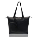 Aquatan Women's Back To Work Tote Bag With Wallet Pouch (Black Solid)