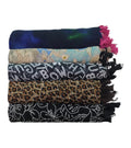FLIHAUT Women Chiffon Georgette Printed Scarf Stole | Lightweight Soft Fashion Scarves for Girls & Women | Multipurpose Shawl & Wrap | Combo Pack of 5 (50 x 172 cm, Mixed_176)