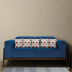 Trance Home Linen Set of 5 Premium Cotton 12x12 inch Cushion Covers for Sofa and Diwan | Throw Pillow/Small Cushion Pillow Covers – (12x12 inch | 30cmx30cm, Ambari Red) – Set of 5