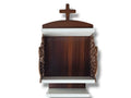 Peacock Wall Mount Christian Cross Temple, Jesus Prayer Wall Mount Temple, Christian Christ Temple, Home and Office Temple