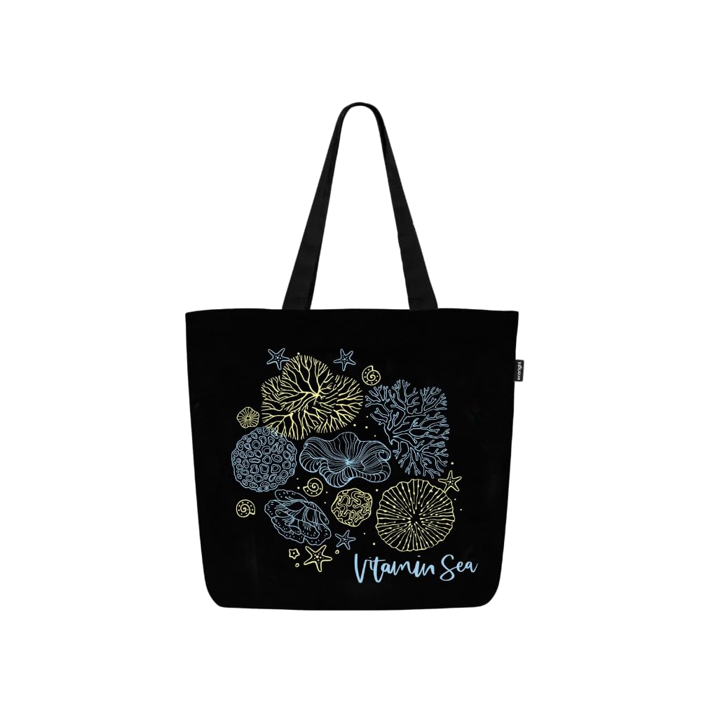 Eco Right Large Canvas Tote Bag for Women, Tote Handbags for Women with Zipper & Inner Pocket for College, Shopping, Office