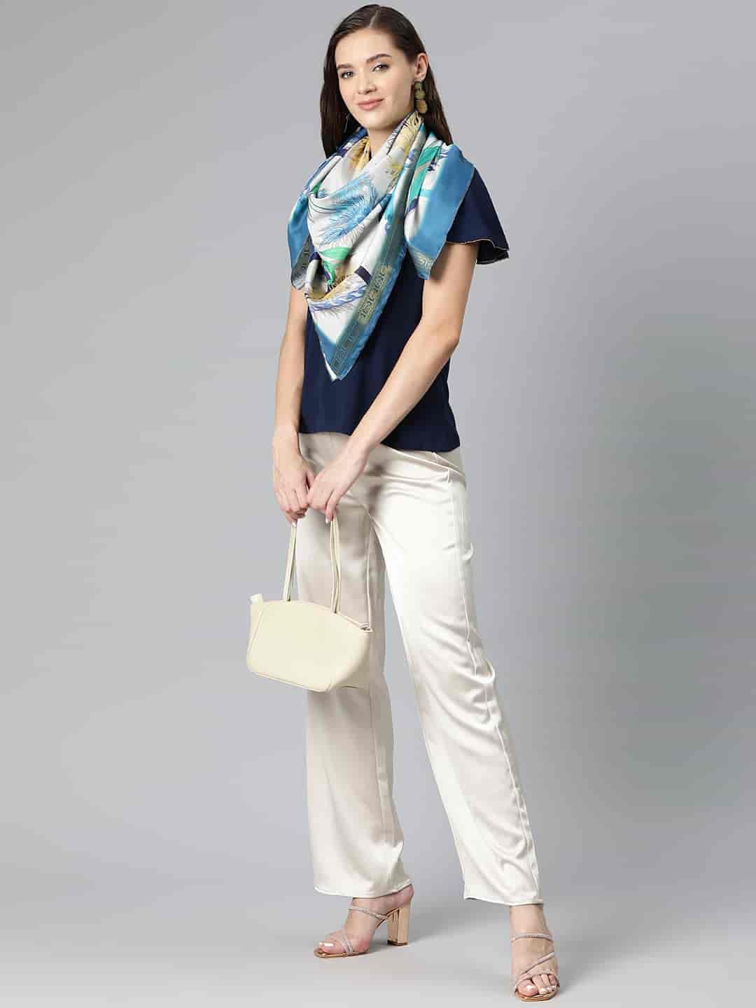 SILK LAND Women's Digital Printed Scarfs