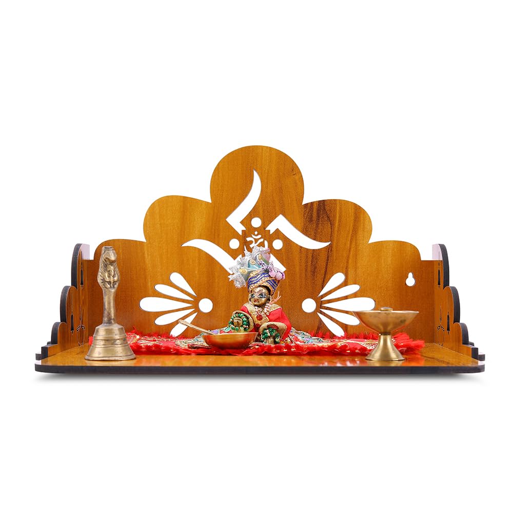 Sehaz Artworks Puja Mandir for Home | Pooja Mandir for Home Wall Mounted | Wooden Temple | Pooja Stand | Devghar